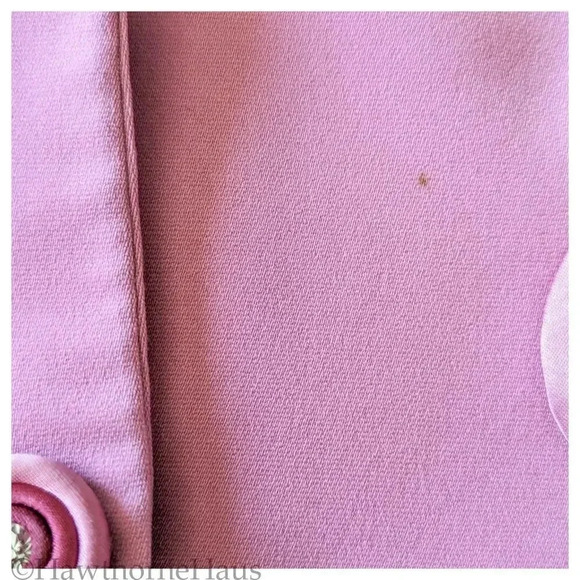 LOUISE RICCI Dusty Pink Modest Skirt Suit Size 16 2 Piece One Button - Picture 4 of 13